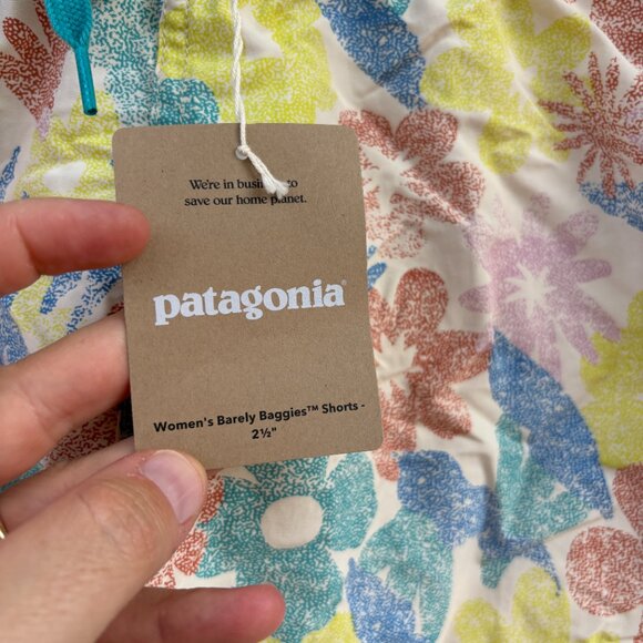 Patagonia Barely Baggies 2.5" Shorts Women's Large Channeling Spring Outdoor - Picture 4 of 12